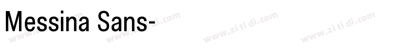 Messina Sans字体转换